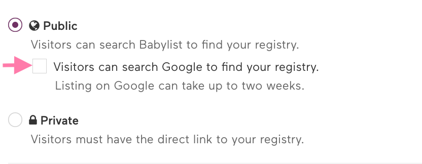 Babylist 2024 registry lookup