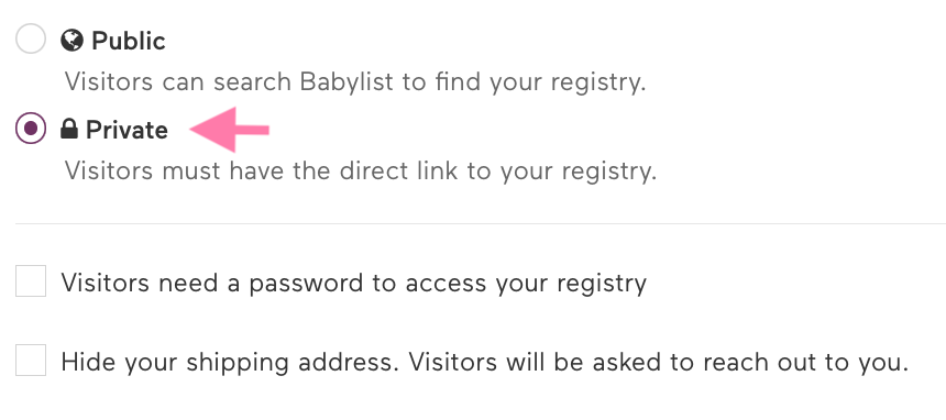 Find store registry babylist