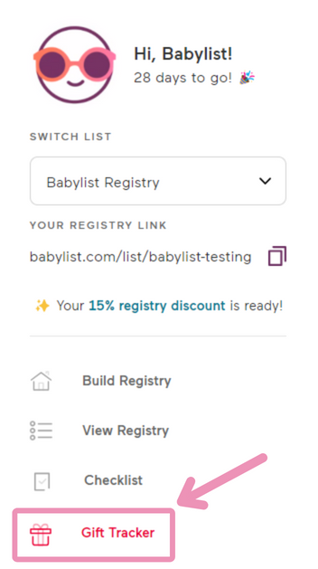 Find a babylist sales registry