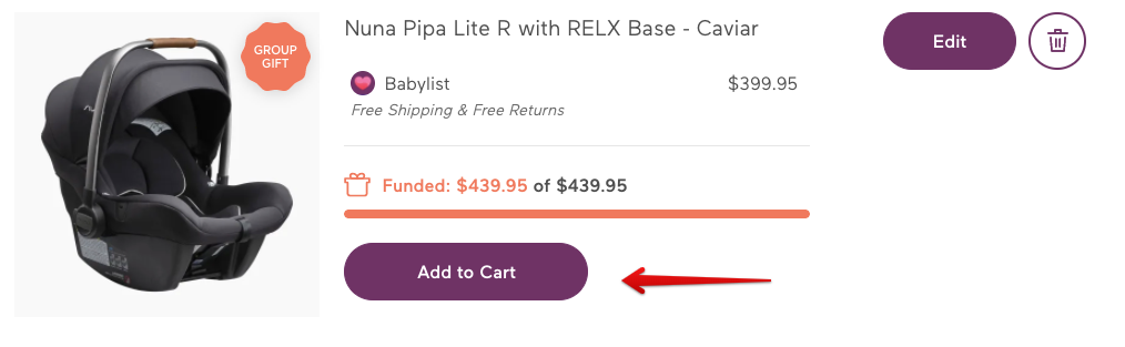 How do I remove a Babylist item from my cart? – Babylist Help Center